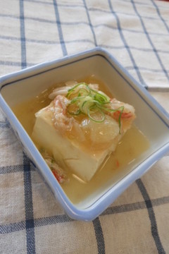 かに風味あんかけ豆腐