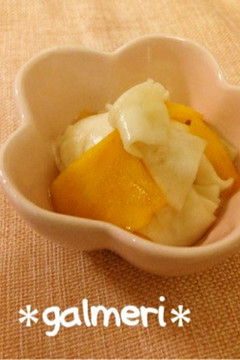 箸休めに 柿とかぶのなます
