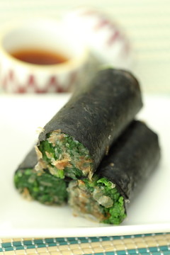 クルッと海苔巻ほうれん草