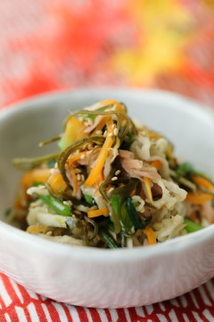 切干とツナ缶・お野菜の和え物