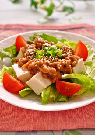 ツナ納豆の豆腐サラダ