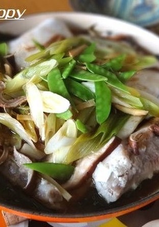 簡単 塩麹魚と和風野菜とわかめの重ね蒸し