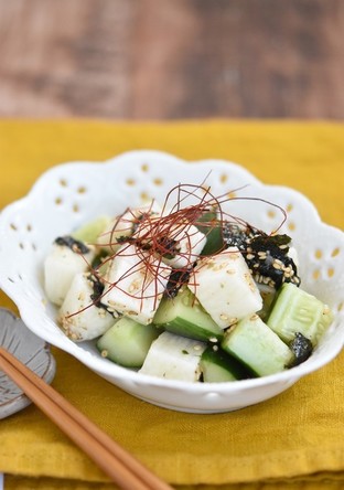 きゅうりと長芋の韓国風サラダ