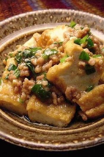 厚揚げで和風麻婆