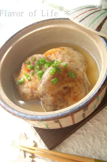 料亭風 挽肉と里芋の小判焼き とろみ餡