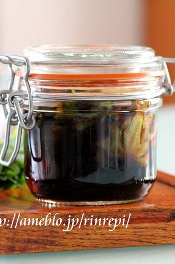 大葉にんにく醤油