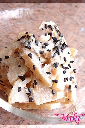 レンコンの梅マヨサラダ