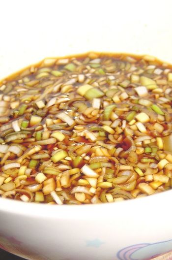湯豆腐に 簡単 ねぎ醤油のタレ