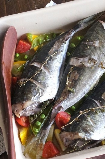 のっけて焼くだけ 鯵のオーブン焼き