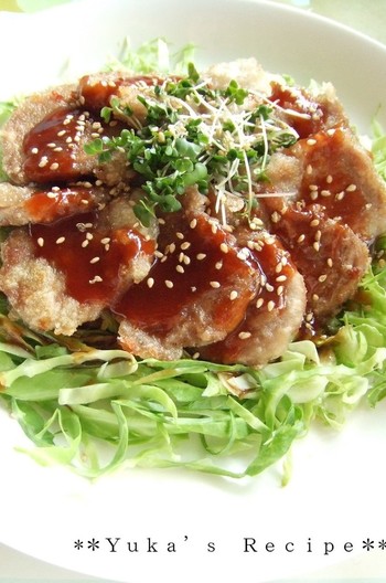 豚ヒレから揚げ甘辛ソース