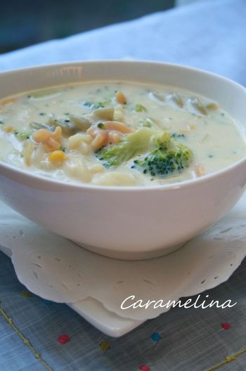 マカロニブロッコリーコーンスープ
