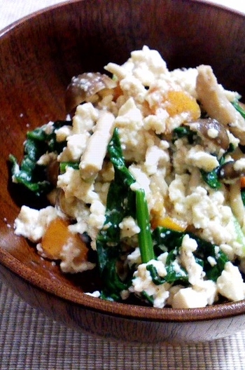 柿としめじの白あえ