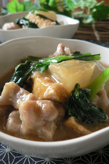 鶏肉と大根の酒粕治部煮