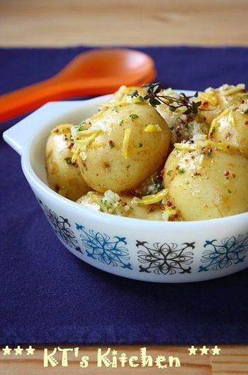 新じゃがとハーブのダブルレモンサラダ