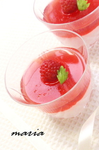 ラズベリーババロア