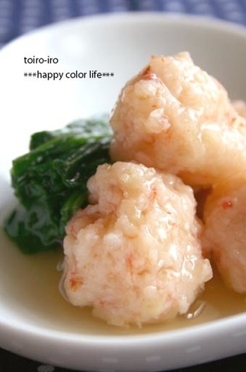 ぷりっぷりのえび団子 和風あん