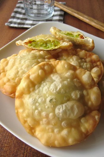 そら豆の春色サモサ