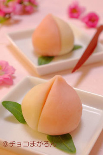 桃ねりきり ひな祭りの簡単和菓子