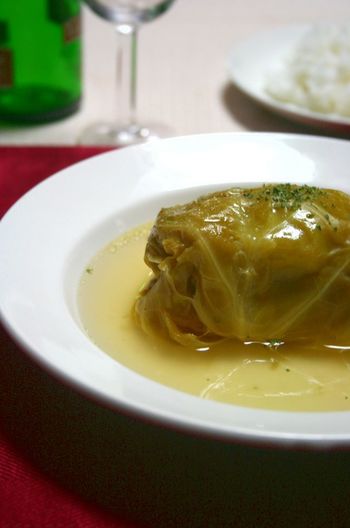 マッシュルーム入りロールキャベツ