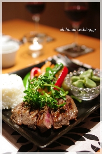 大満足！ステーキプレート