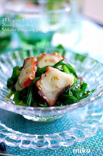 たことにらの中華風あえ