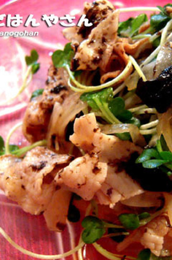 かぼすポン酢の豚しゃぶサラダ