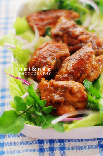 チキン粒マスタードソテー