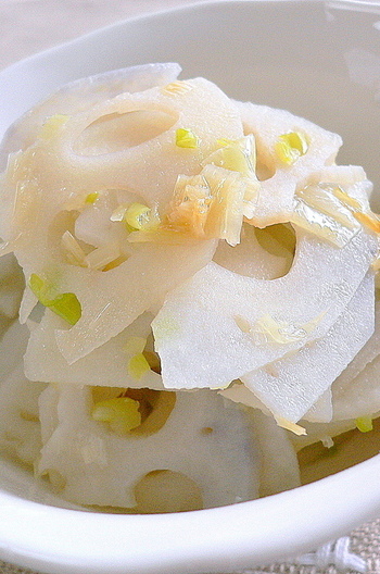 シャキシャキ ねぎ塩れんこん