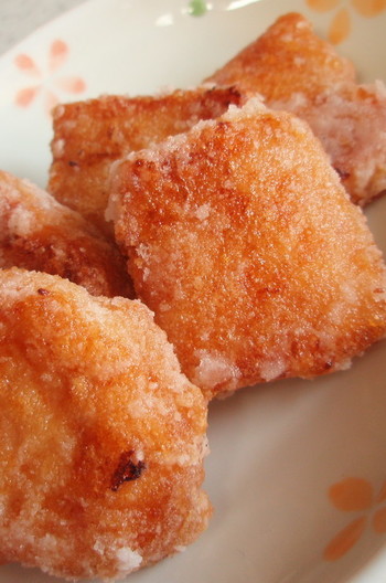 揚げないマグロの竜田焼き
