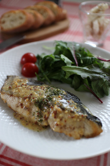 さわらのレモンマスタードソース