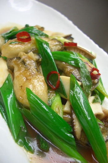 かきとねぎのサッパリ炒め