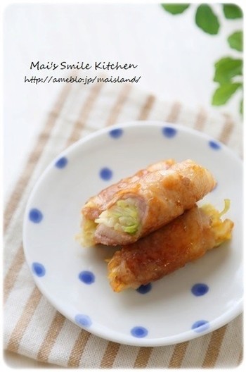 お好み焼き風 キャベツ肉巻き