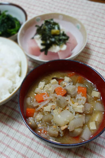 具だくさん 青森の郷土料理「けの汁」