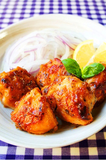 レモンバジル風味の照り焼きチキン