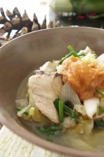 さっぱり鰤の梅みぞれ煮