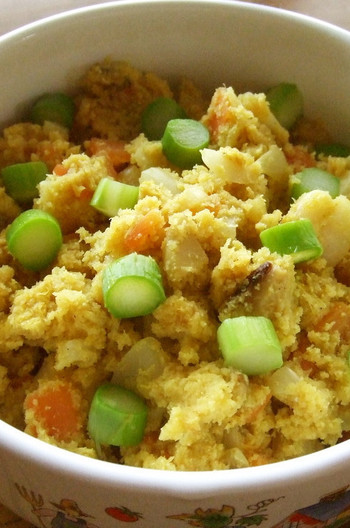 卯の花と野菜の炒り煮 カレー風味