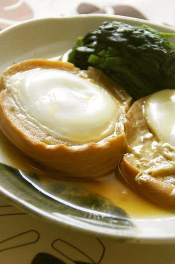 車麩の落とし卵煮