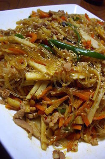 ピリ辛チャプチェ