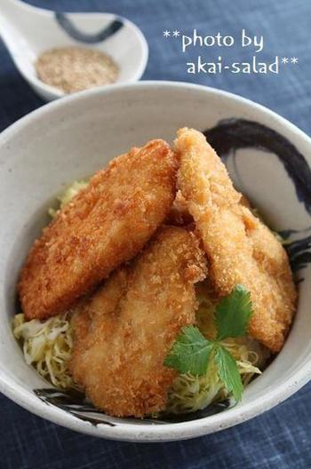 鶏胸肉のタレかつ丼