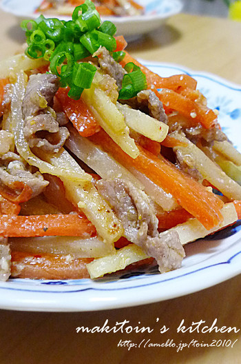 大根の皮で ピリ辛みそマヨ炒め