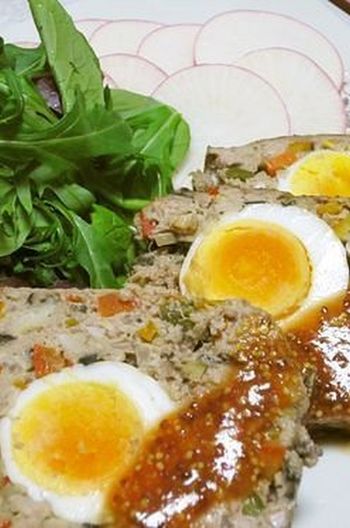 野菜ときのこたっぷり ミートローフ