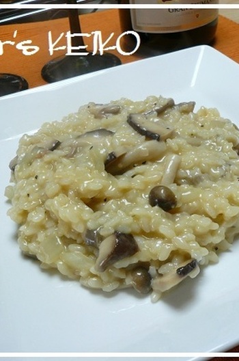 農家のレシピ　きのこのチーズリゾット