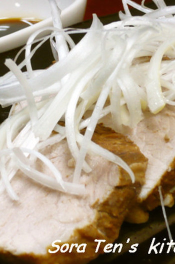 煮るだけ 紅茶煮豚 ゆずダレで