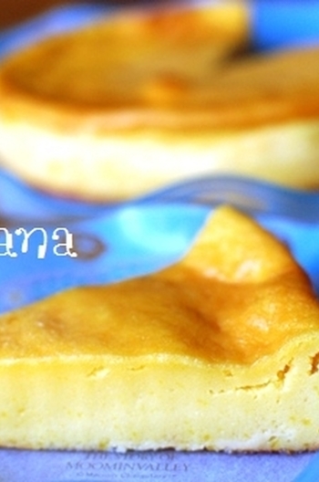 ホットケーキミックスで 濃厚かぼちゃプリンケーキ