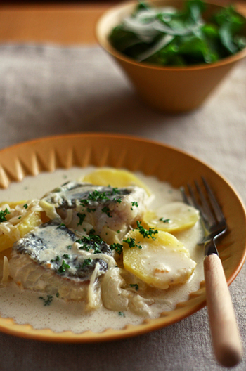 たらとじゃがいものミルク煮