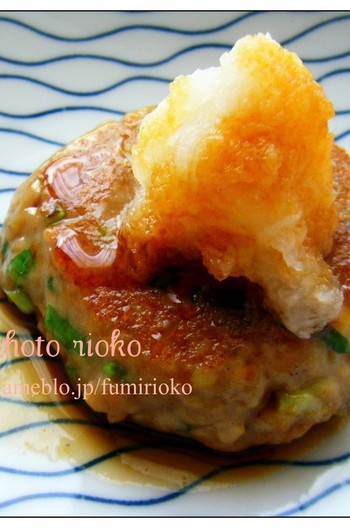 和風ねぎとろハンバーグ