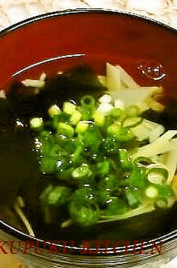 筍の姫皮のお吸い物