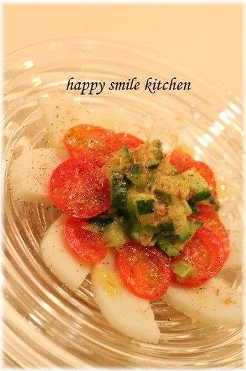 簡単おかず かまぼこ和風カルパッチョ