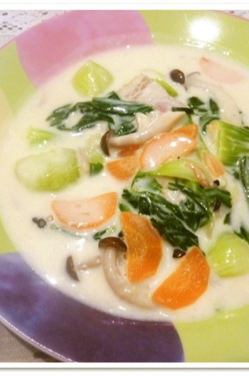 手軽に簡単 安うまチンゲン菜のクリーム煮