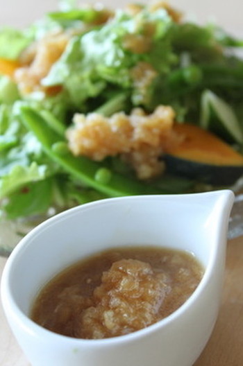 たっぷり新タマネギのドレッシング